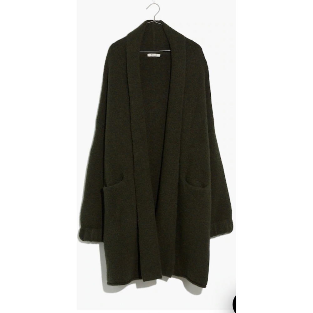 Madewell Glenridge Shawl-Collar Sweater Coat Size XS‎ wool alpaca blend